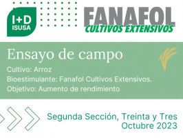 Fanafol Cultivos Extensivos (comparativo dosis) - Segunda Sección, Treinta y Tres - octubre 2023